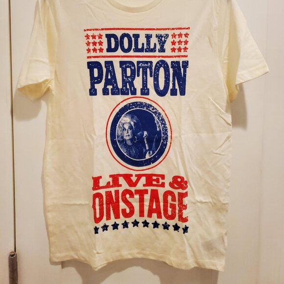 New Dolly Parton Live & On Stage Concert T-Shirt Unisex Mens Womens Size Small - Picture 2 of 5